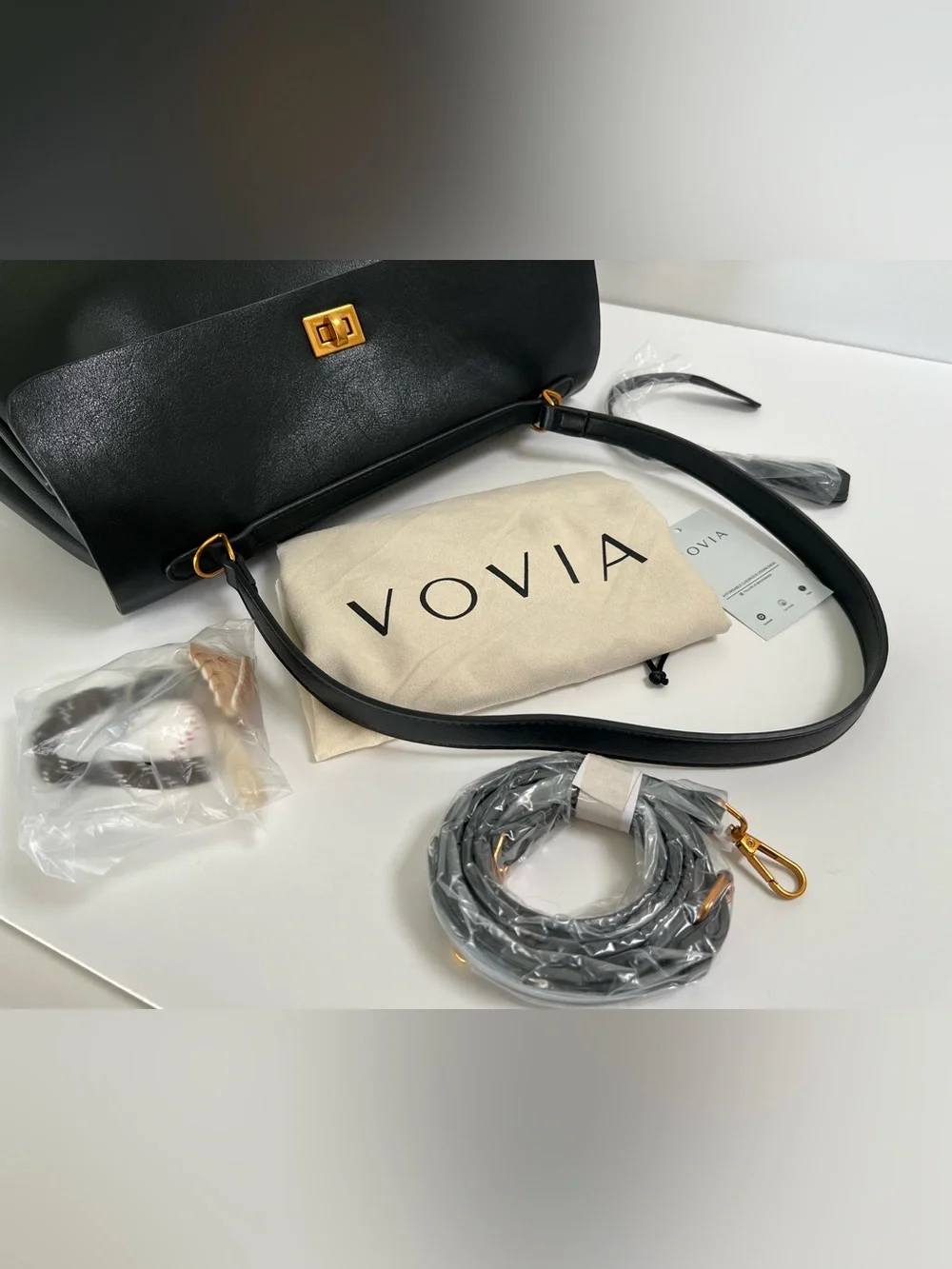Vovia Bags Black Ciara Vintage Shoulder Bag